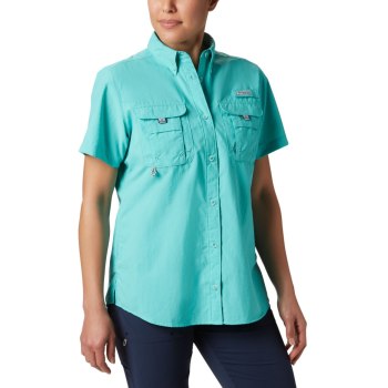 Columbia PFG Bahama Short Sleeve, Camisa Azules Para Mujer | 570423-PQU